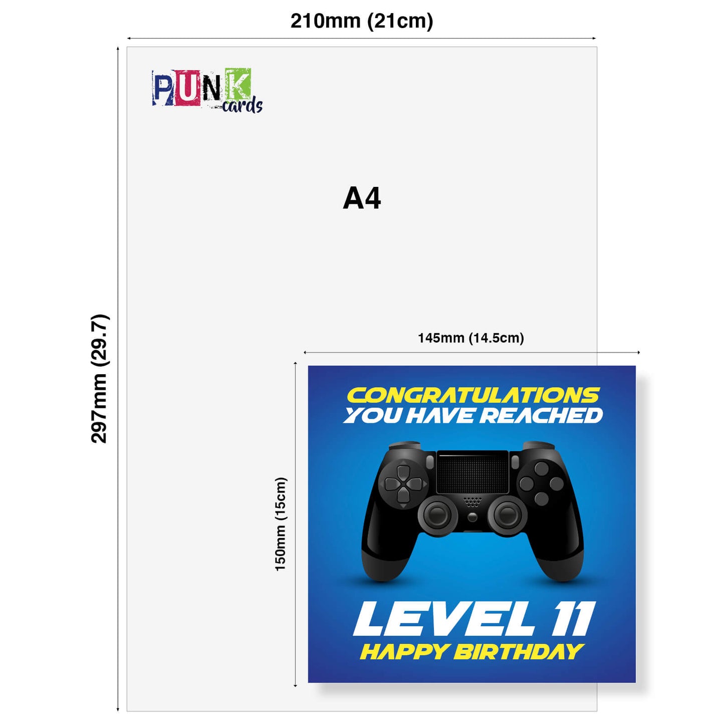 Level 11 – Happy Birthday Gamer Card
