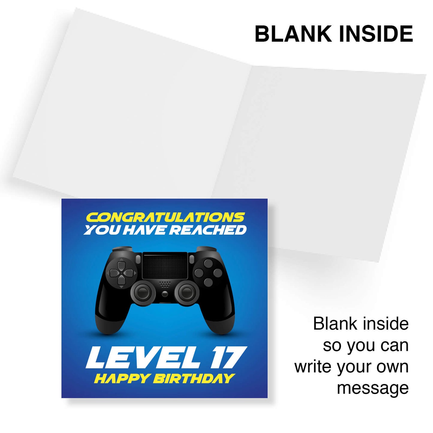 Level 17 – Happy Birthday Gamer Card