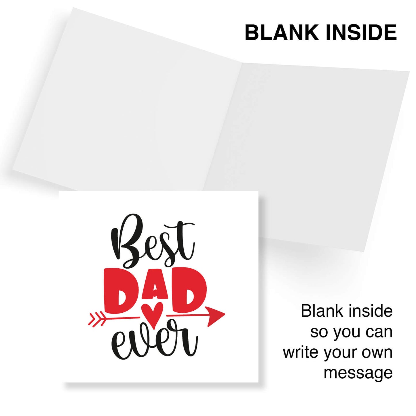 Best Dad Ever (Arrow and Heart Design)