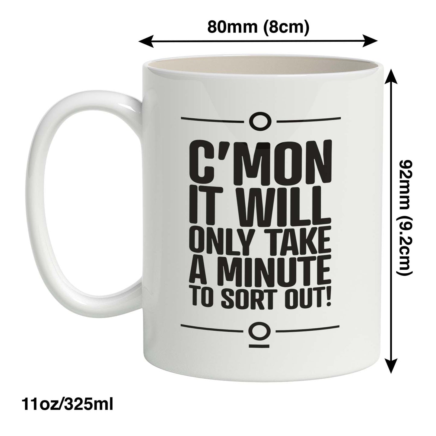 C’mon it will only take a minute to sort out!