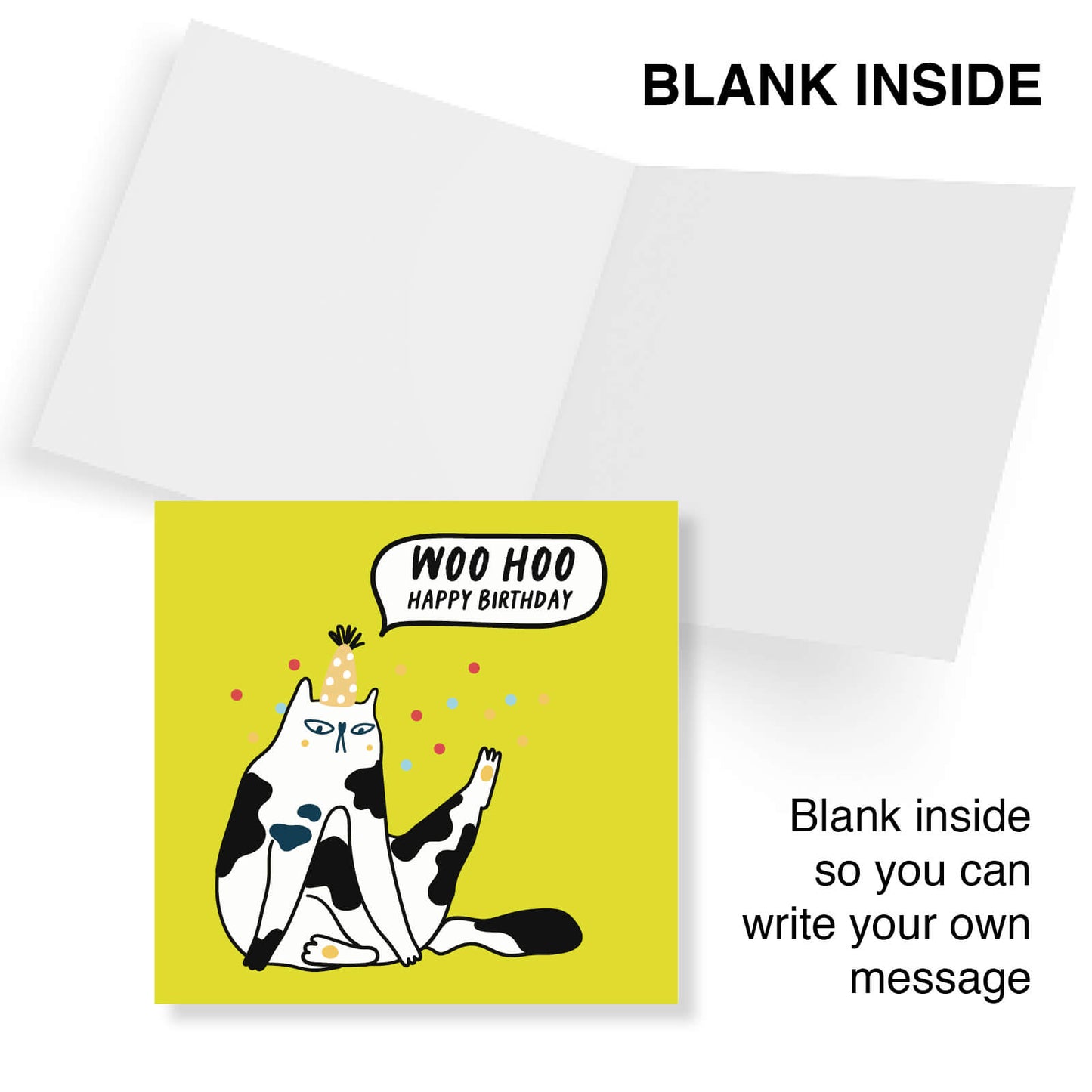 Woo Hoo! Happy Birthday – Party Cat Card