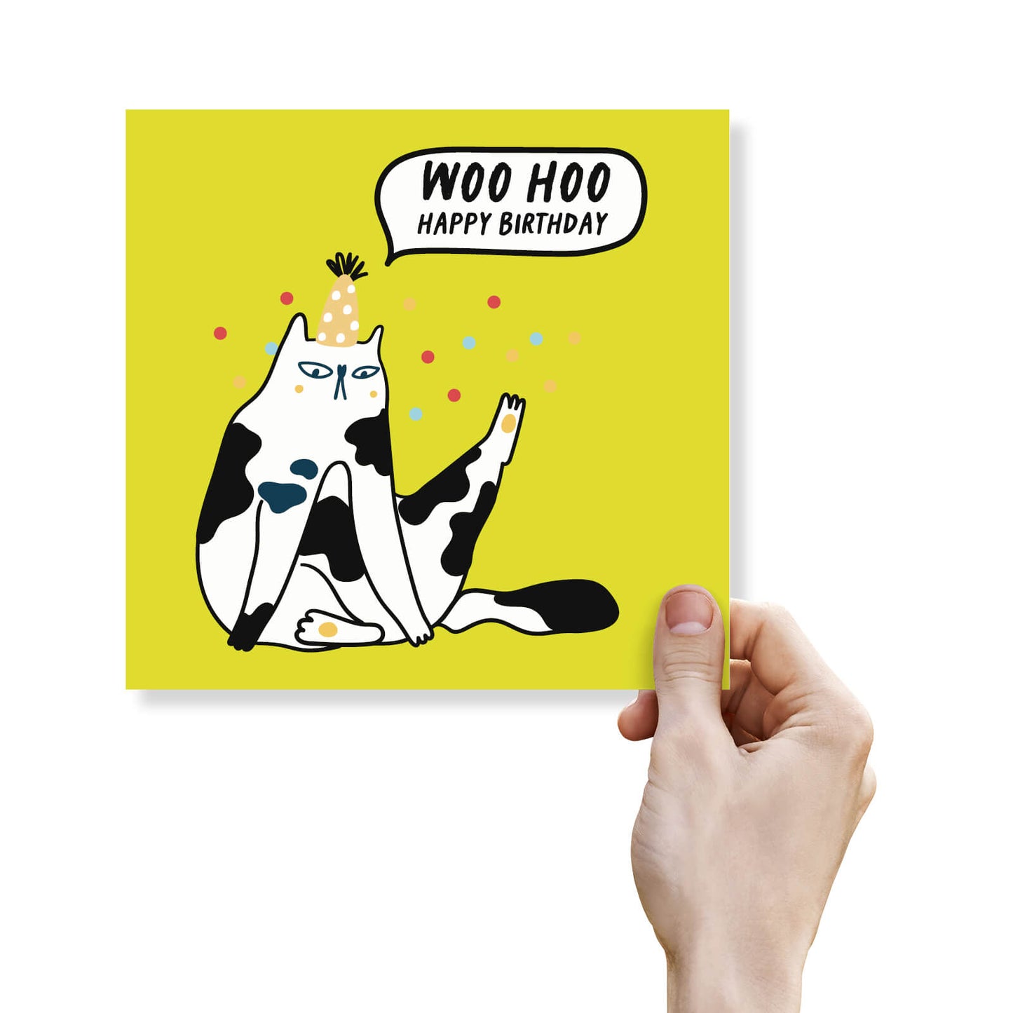 Woo Hoo! Happy Birthday – Party Cat Card