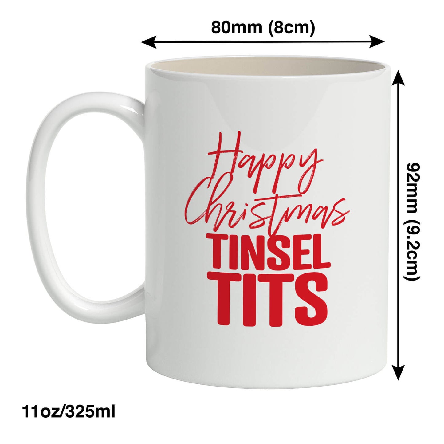 Happy Christmas Tinsel Tits Mug