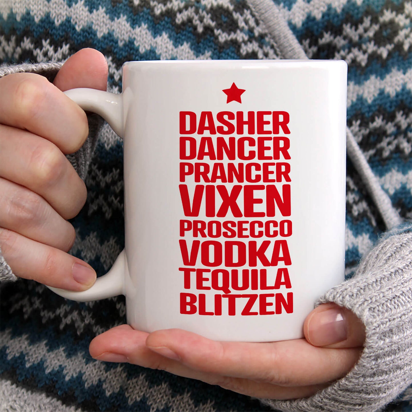 Reindeer & Booze Rollcall Mug