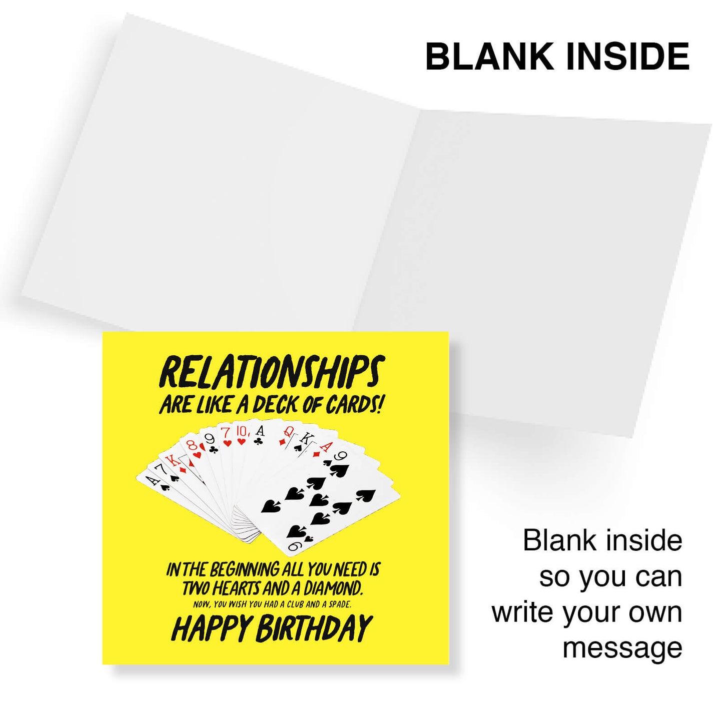 Relationships Are Like a Deck of Cards Birthday Card