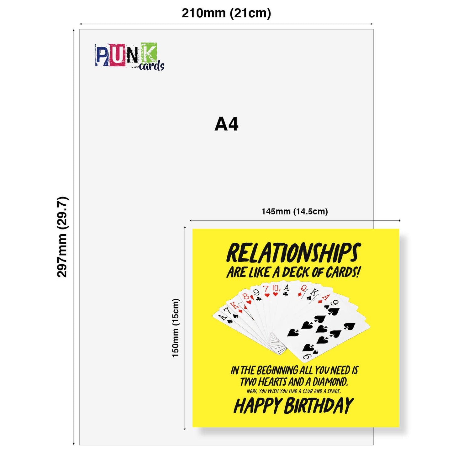 Relationships Are Like a Deck of Cards Birthday Card