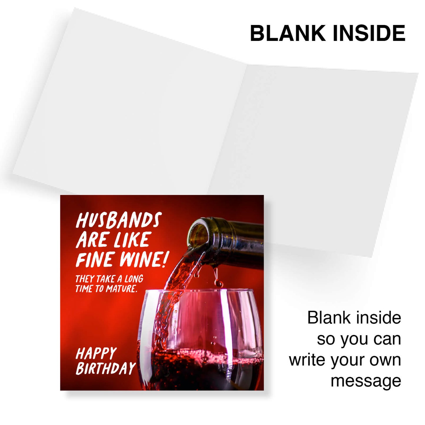 "Husbands Are Like Fine Wine" Card