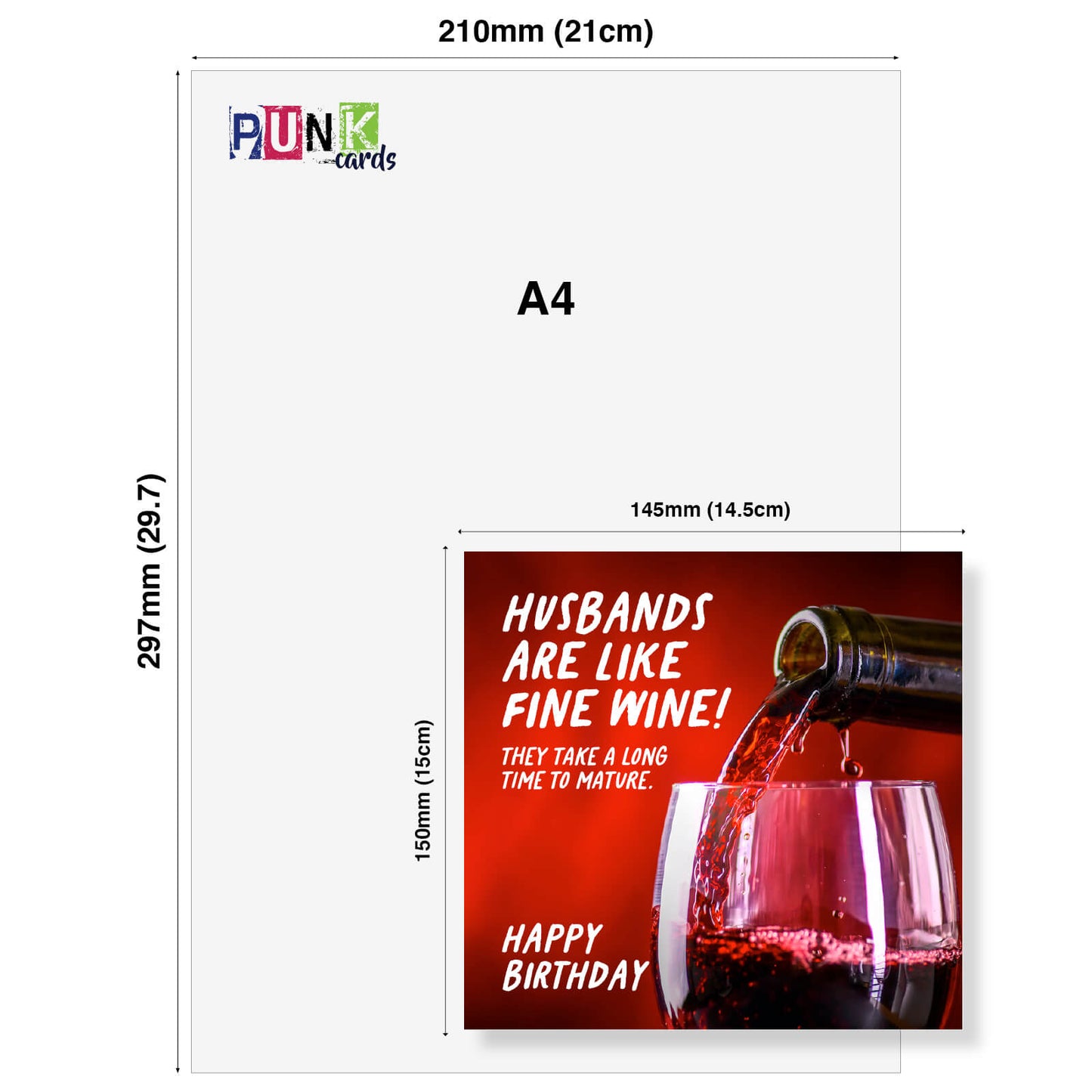 "Husbands Are Like Fine Wine" Card