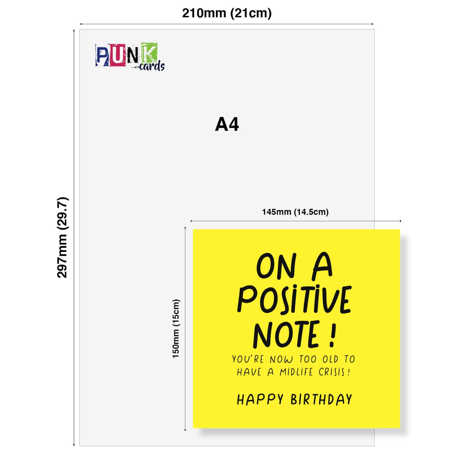 On a Positive Note Birthday Card