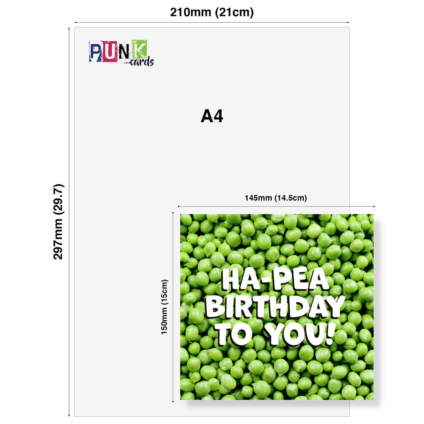 "Ha-PEA Birthday" Card