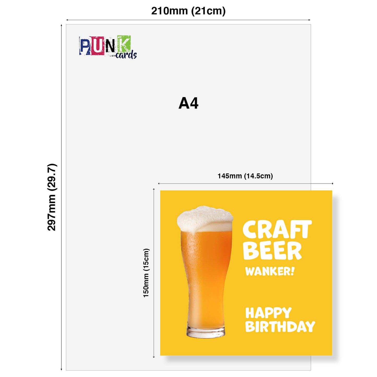 Craft Beer Wanker (Yellow Background)