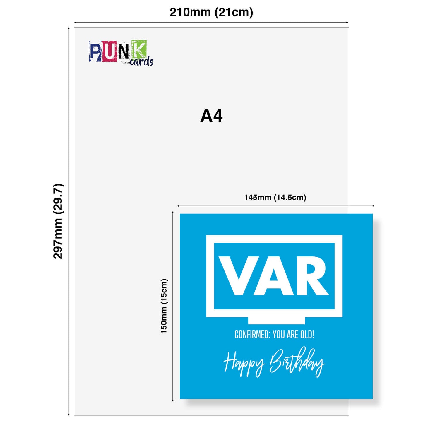 VAR Confirmed: You Are Old Birthday Card