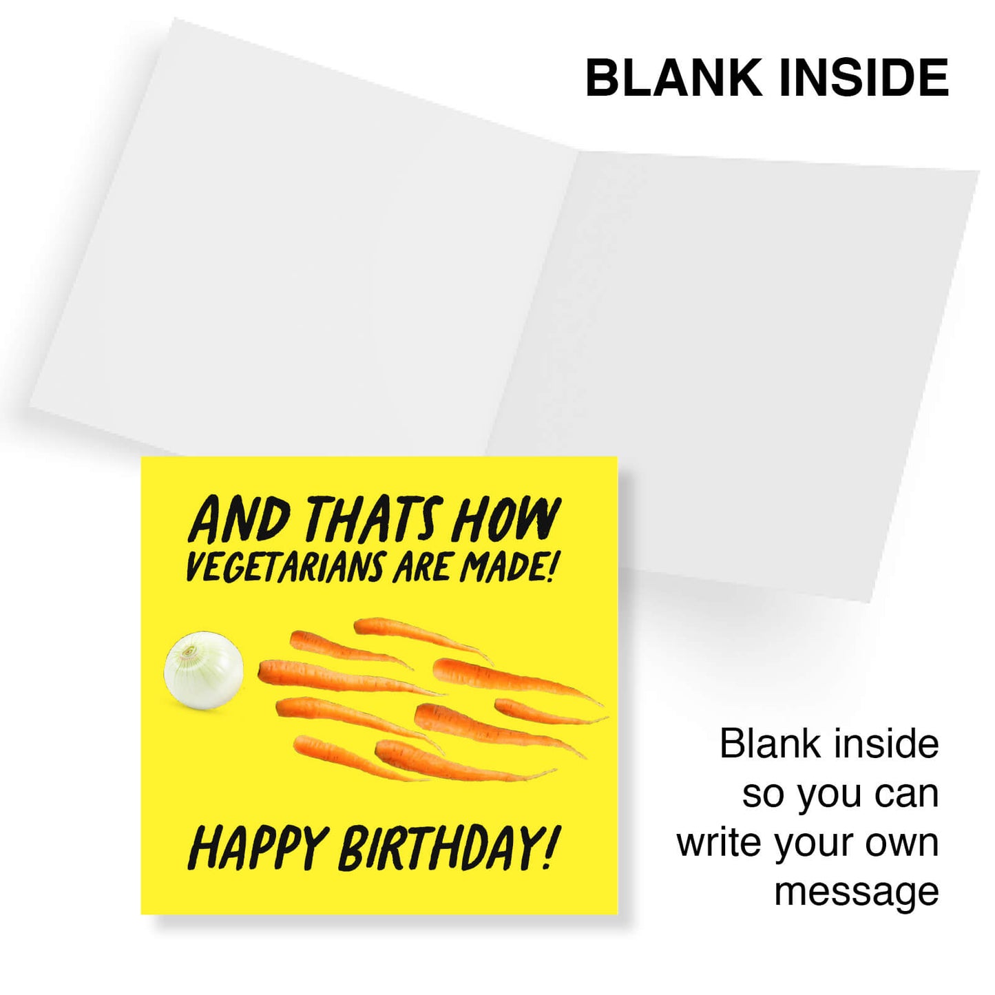 That's How Vegetarians Are Made" Birthday Card