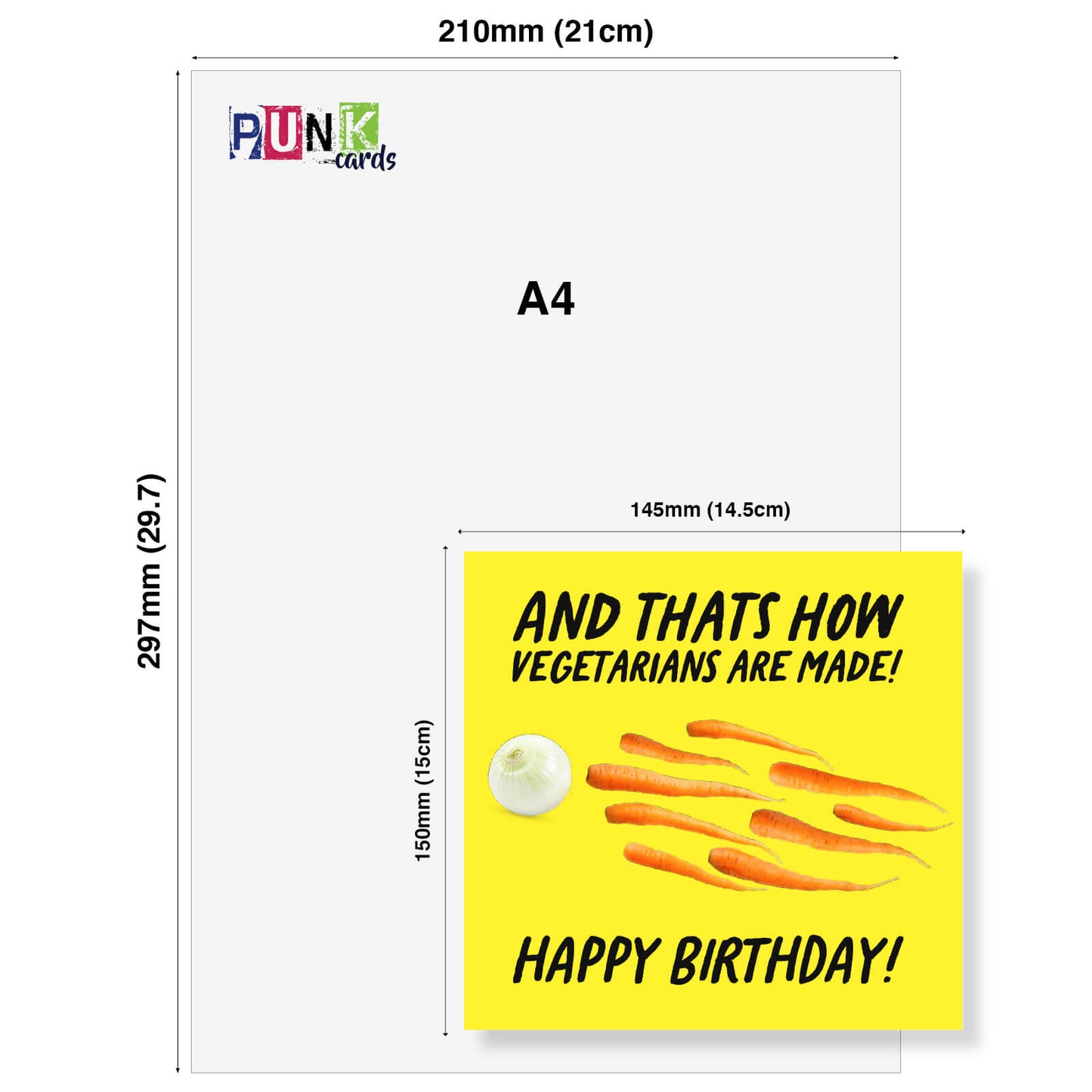 That's How Vegetarians Are Made" Birthday Card