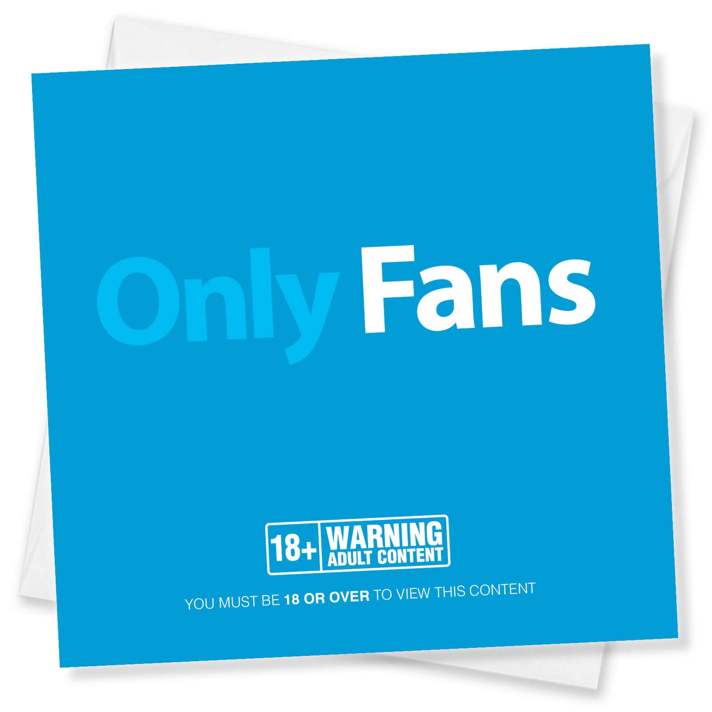 OnlyFans Parody – Basic Blue Birthday Card