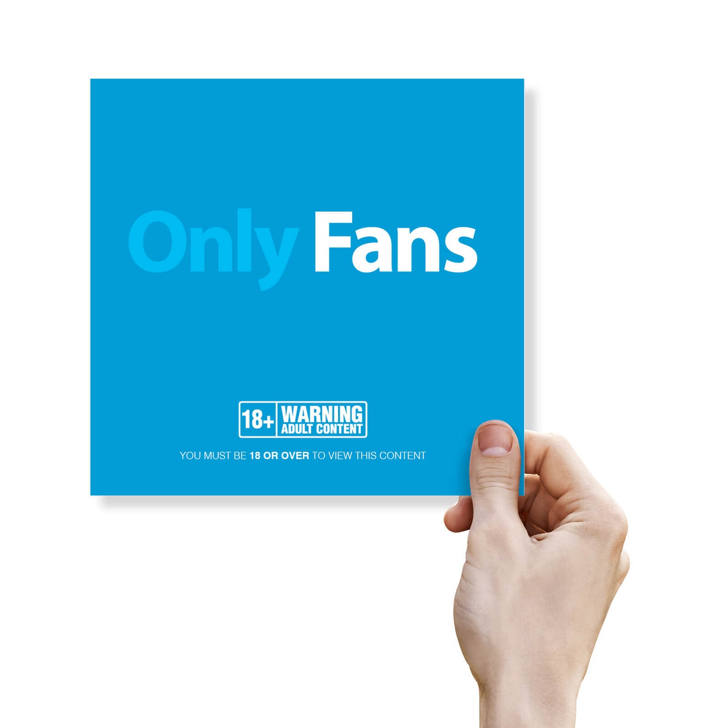 OnlyFans Parody – Basic Blue Birthday Card