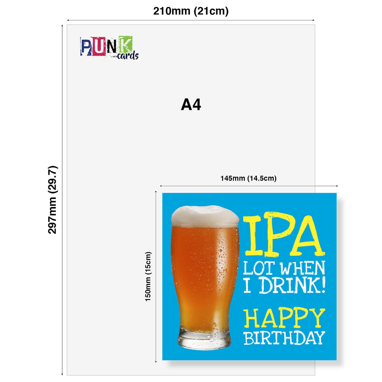 IPA Lot When I Drink – Beer Birthday Card