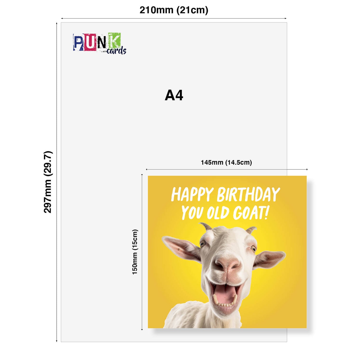 Happy Birthday You Old Goat! Card