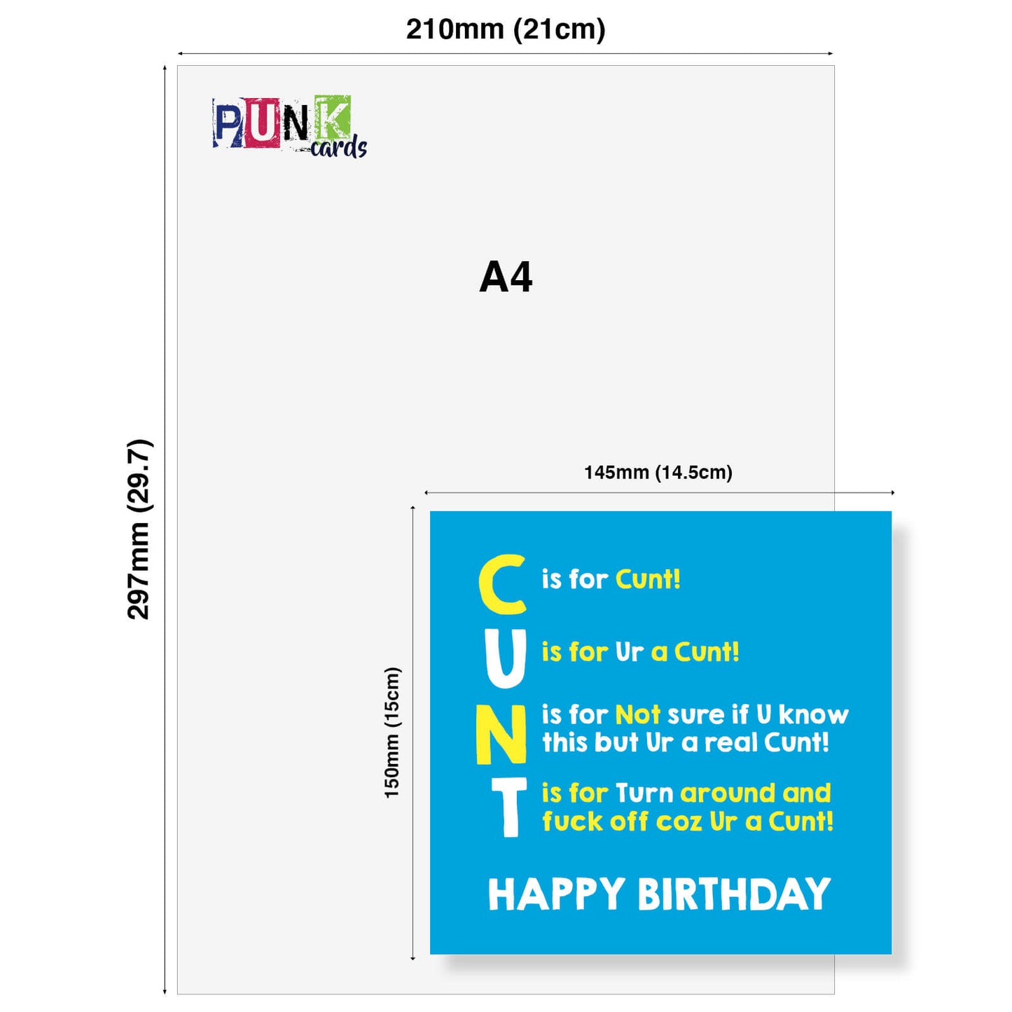 C is for Cunt! U is for Ur a Cunt! N is for Not sure if U know this but Ur a real Cunt! T is for turn around and fuck off coz Ur a Cunt!