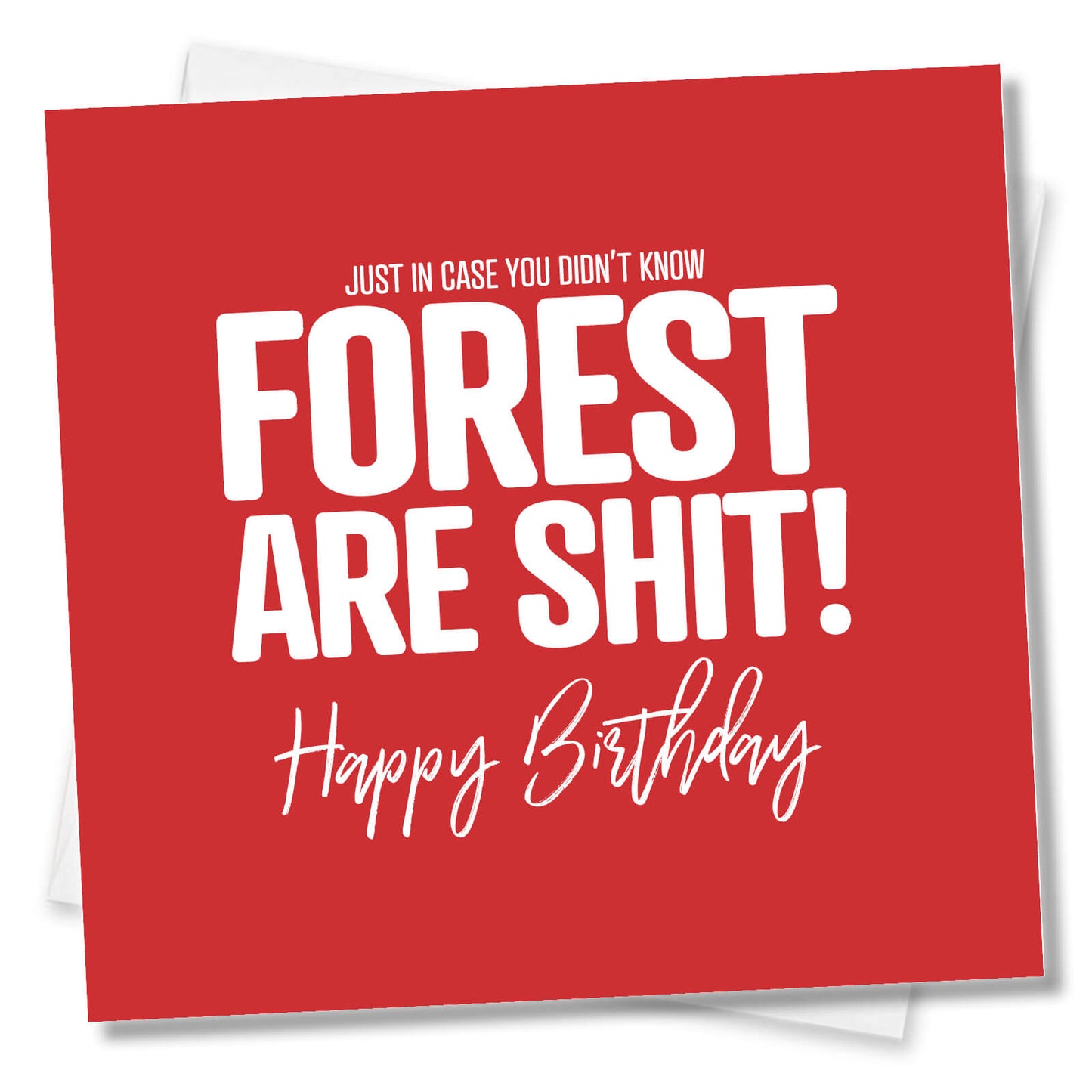 Forest Are Shit – Funny Football Birthday Card