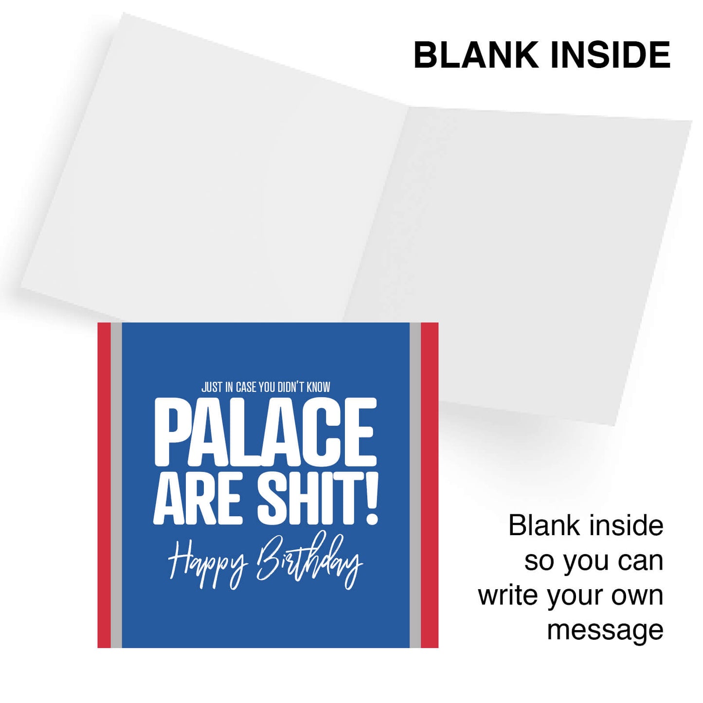 Palace Are Shit – Funny Football Birthday Card
