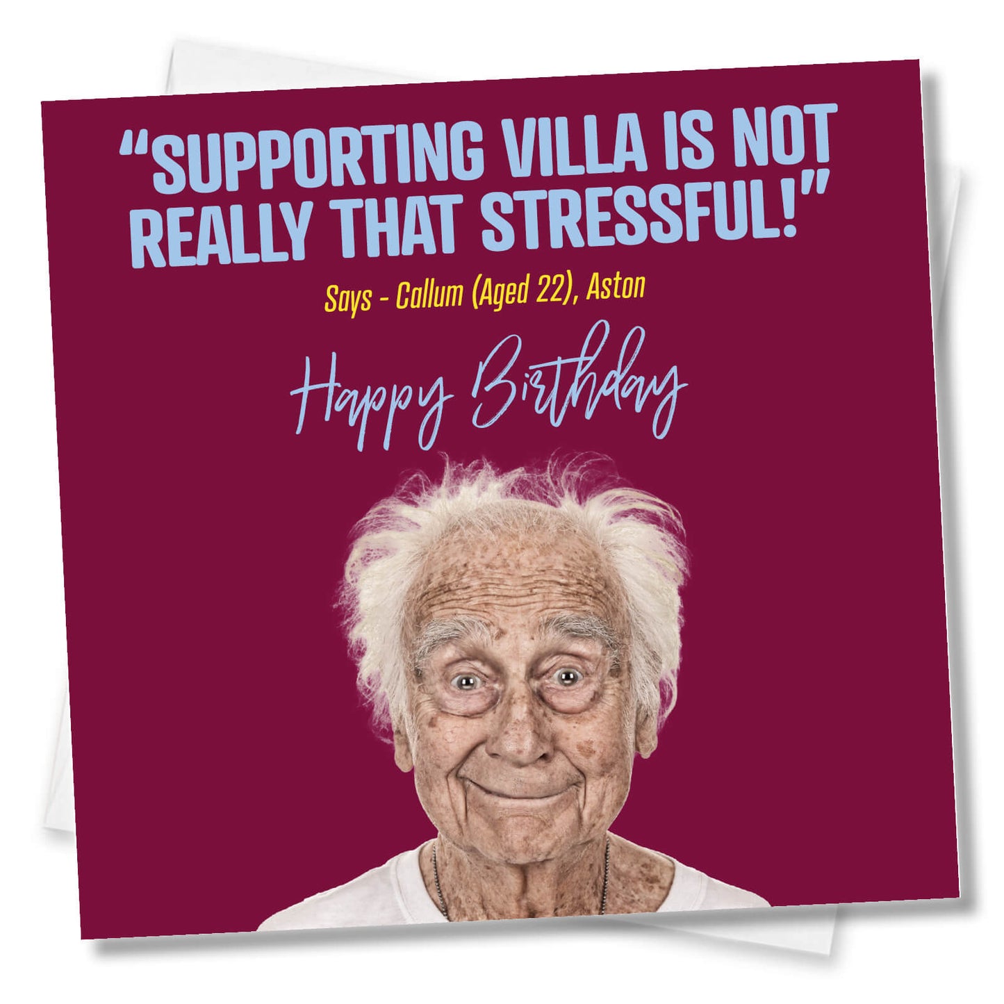 Supporting Aston Villa is not really that stressful!