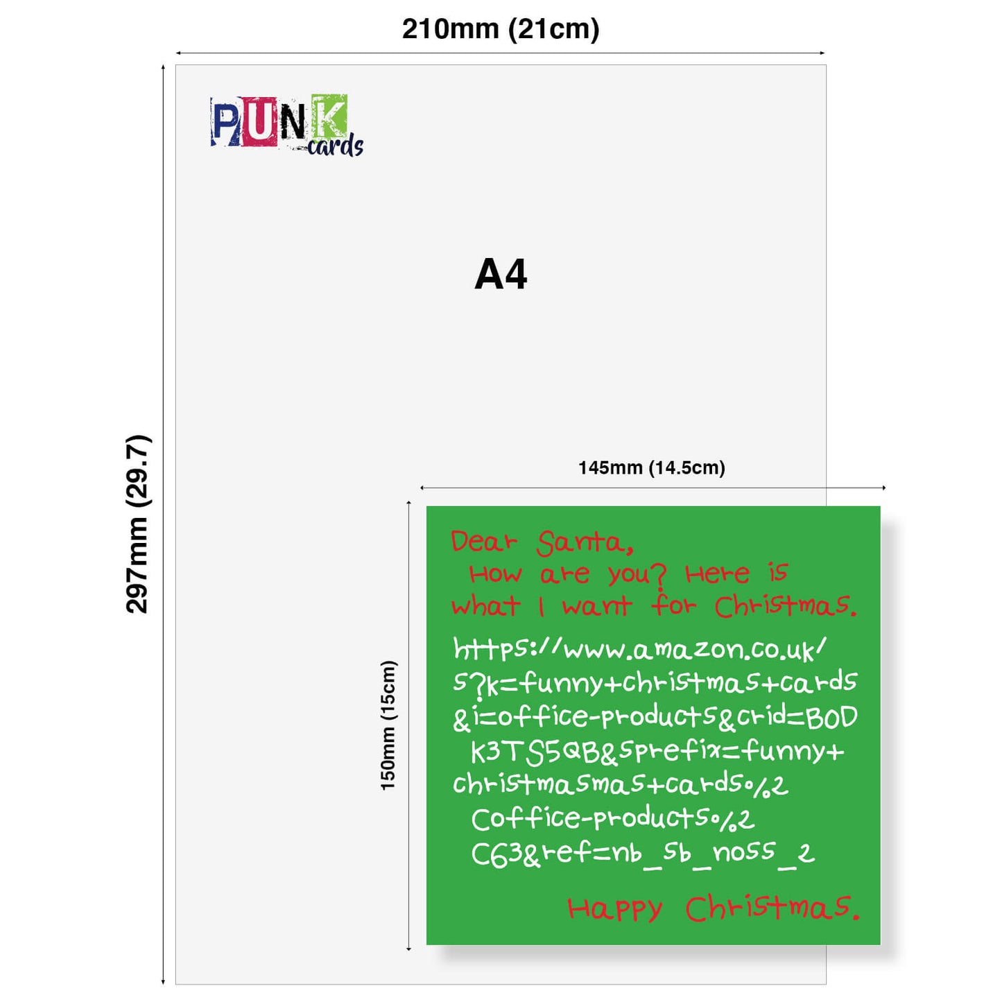 "Dear Santa... Here's What I Want" - Funny Amazon Christmas Card