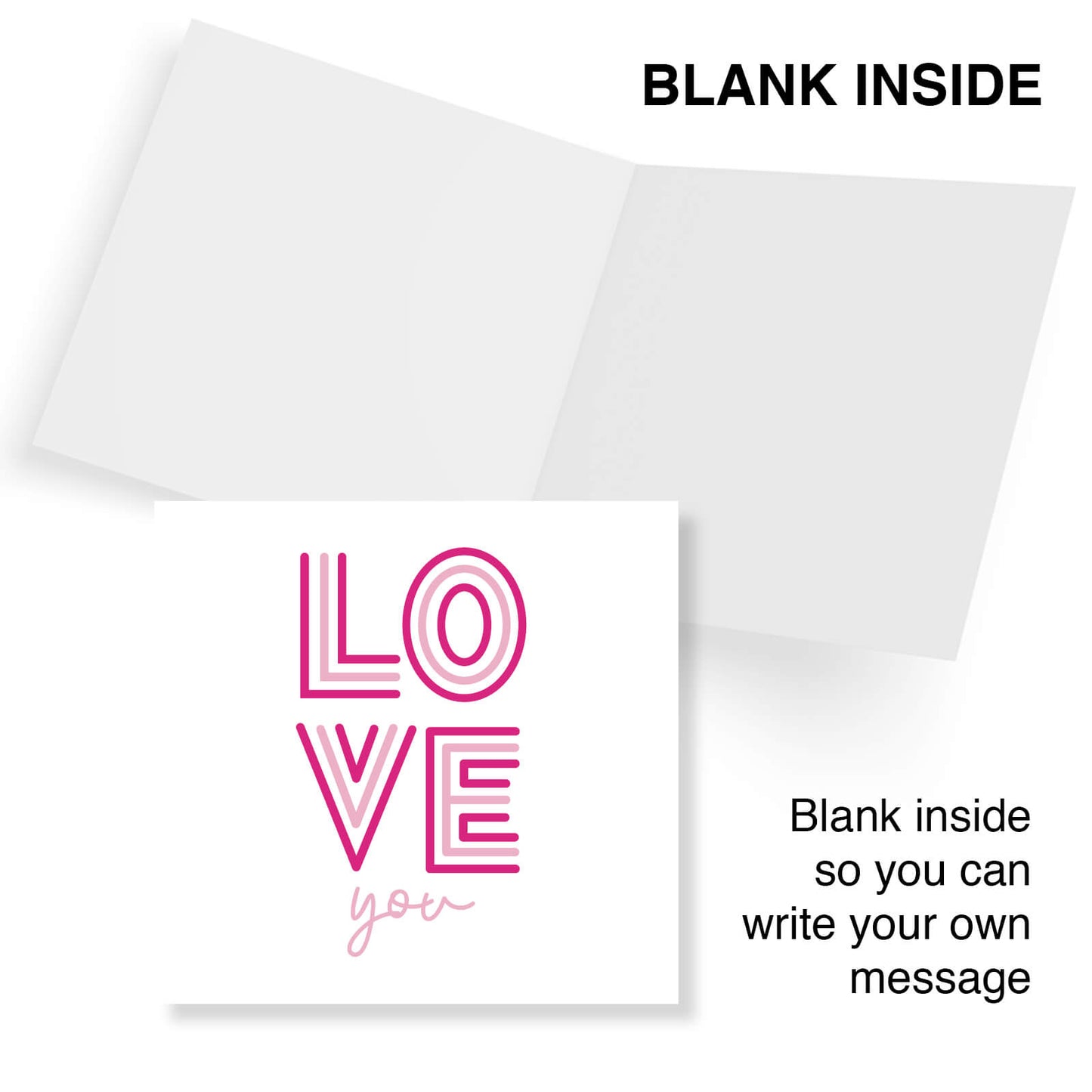 Love You (Pink & Stylish)