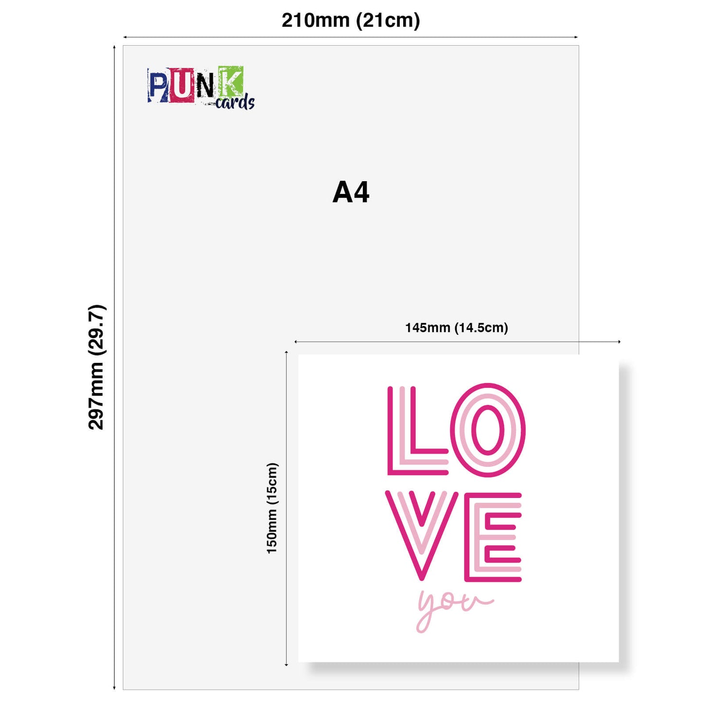 Love You (Pink & Stylish)