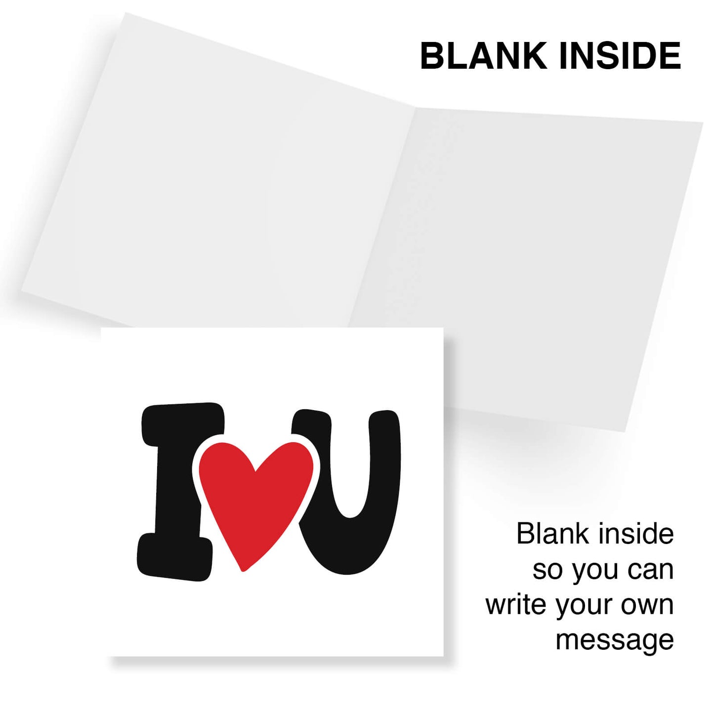 I Heart U (Black & Red)