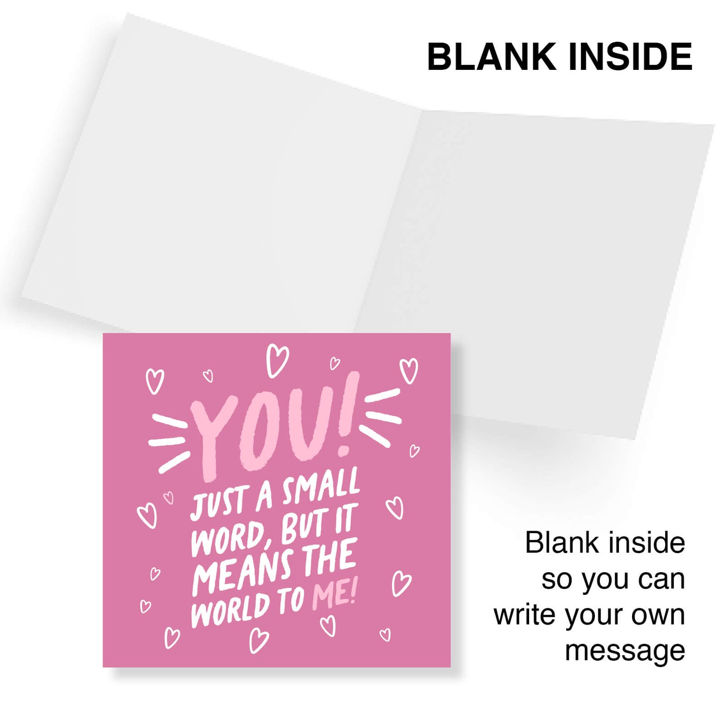 You! Means the World to Me – Romantic Card