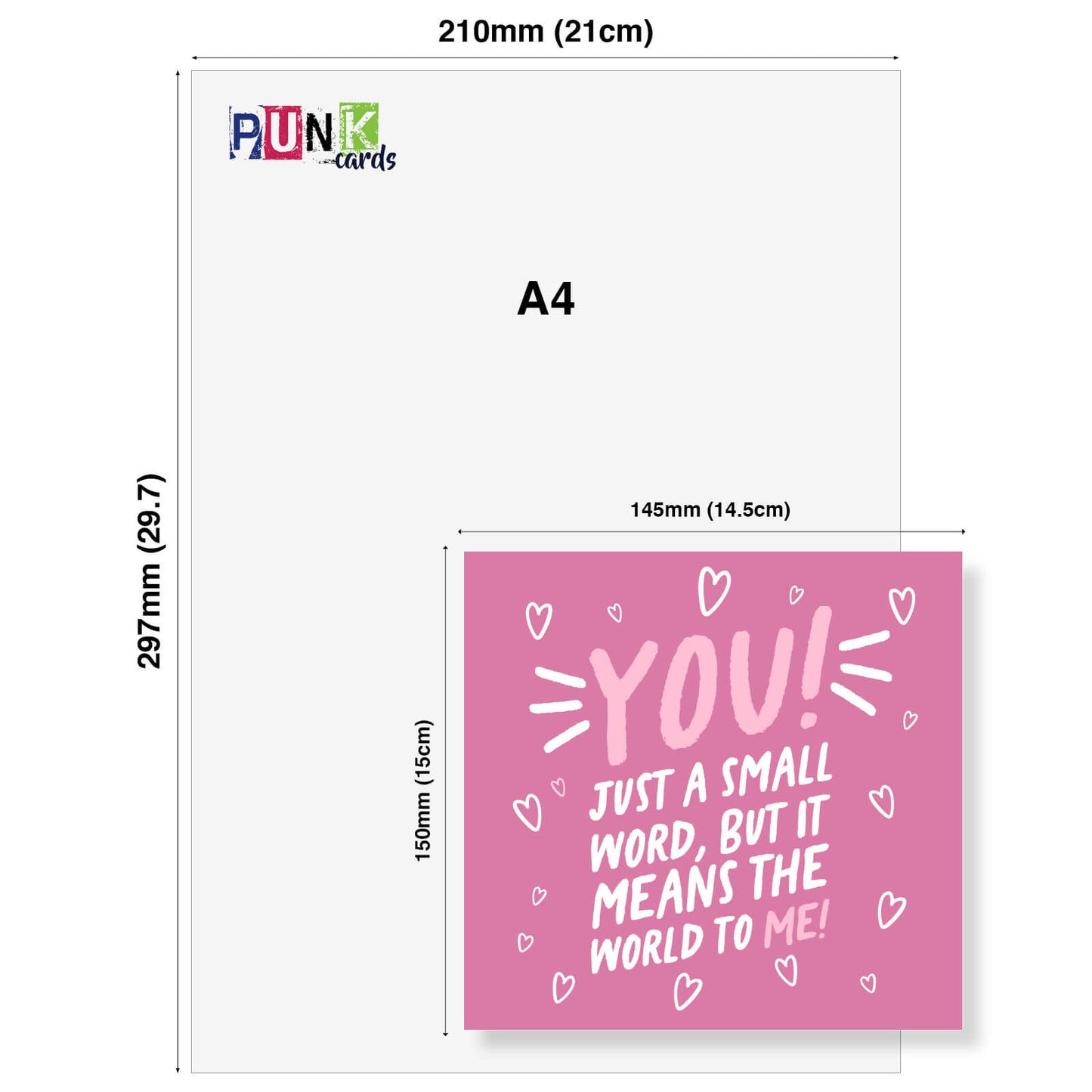 You! Means the World to Me – Romantic Card