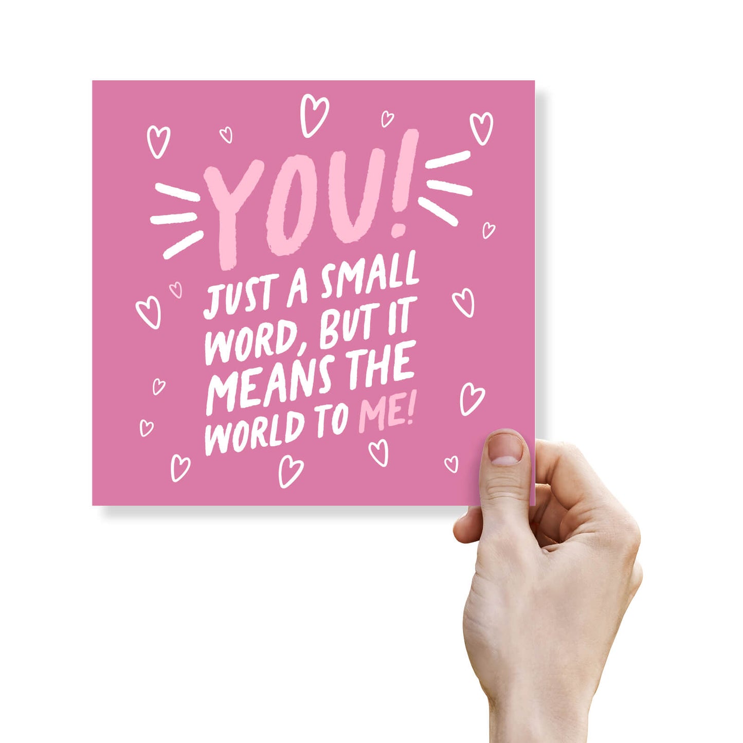 You! Means the World to Me – Romantic Card