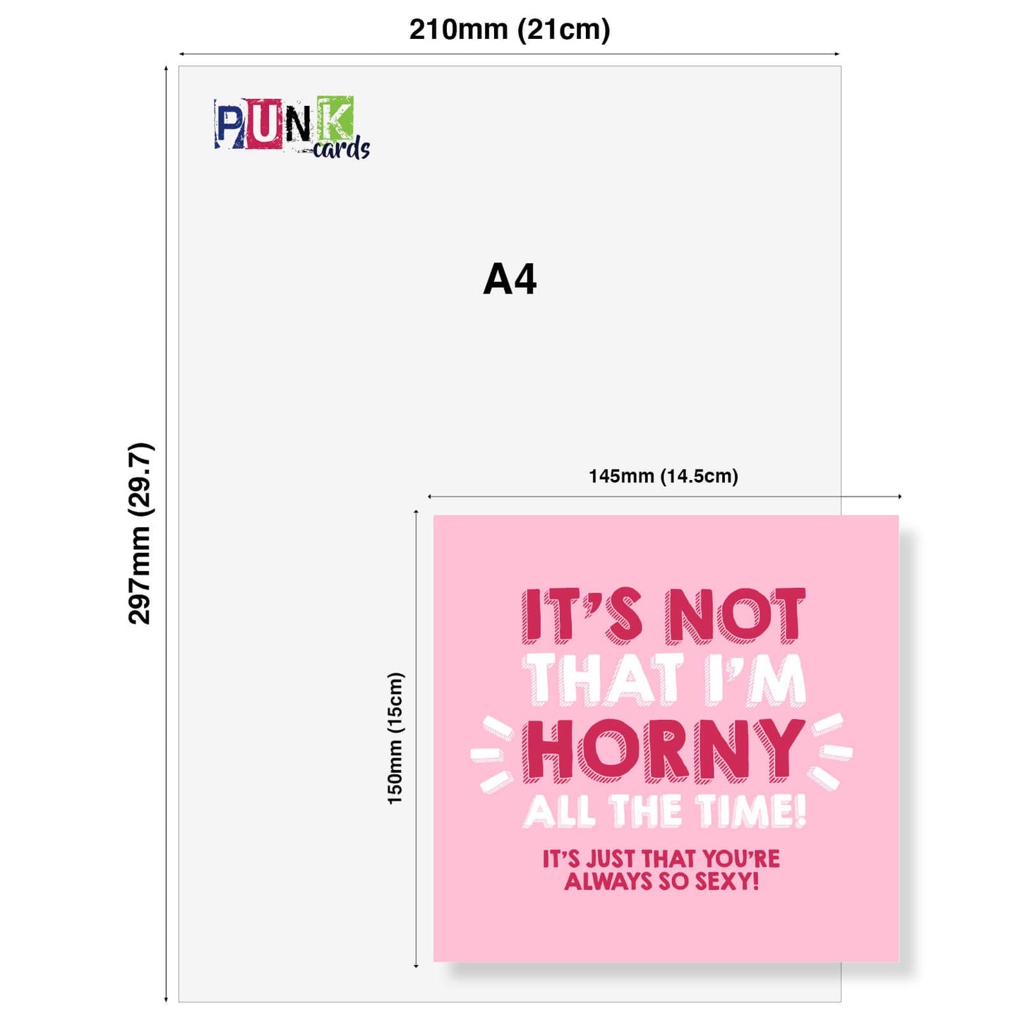It’s Not That I’m Horny All the Time… – Naughty Valentine’s or Birthday Card