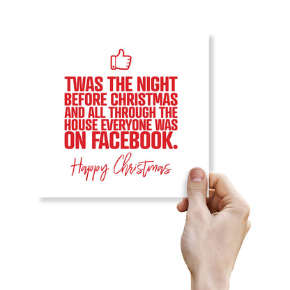 Twas the Night Before Christmas and All Through the House Everyone Was on Facebook.