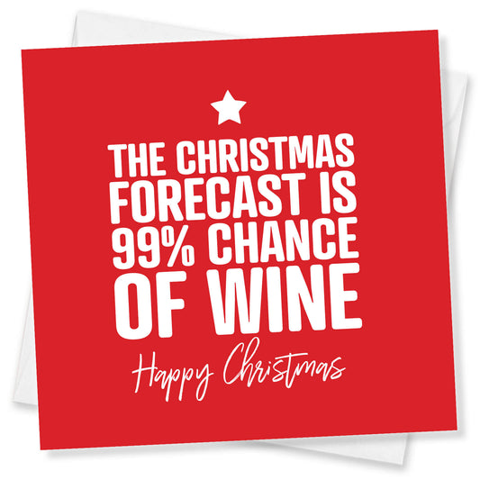The Christmas Forecast is 99% Chance of Wine