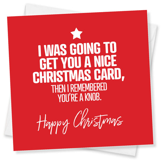 You're a Knob Christmas Card