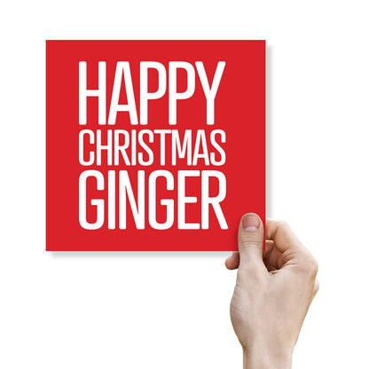 Happy Christmas Ginger Card