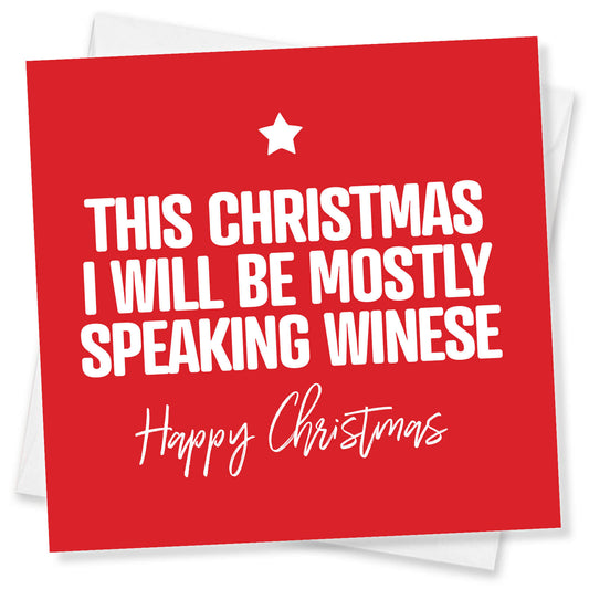 "Speaking Winese" Christmas Card