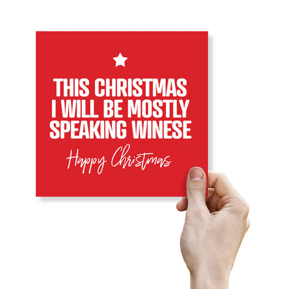 "Speaking Winese" Christmas Card