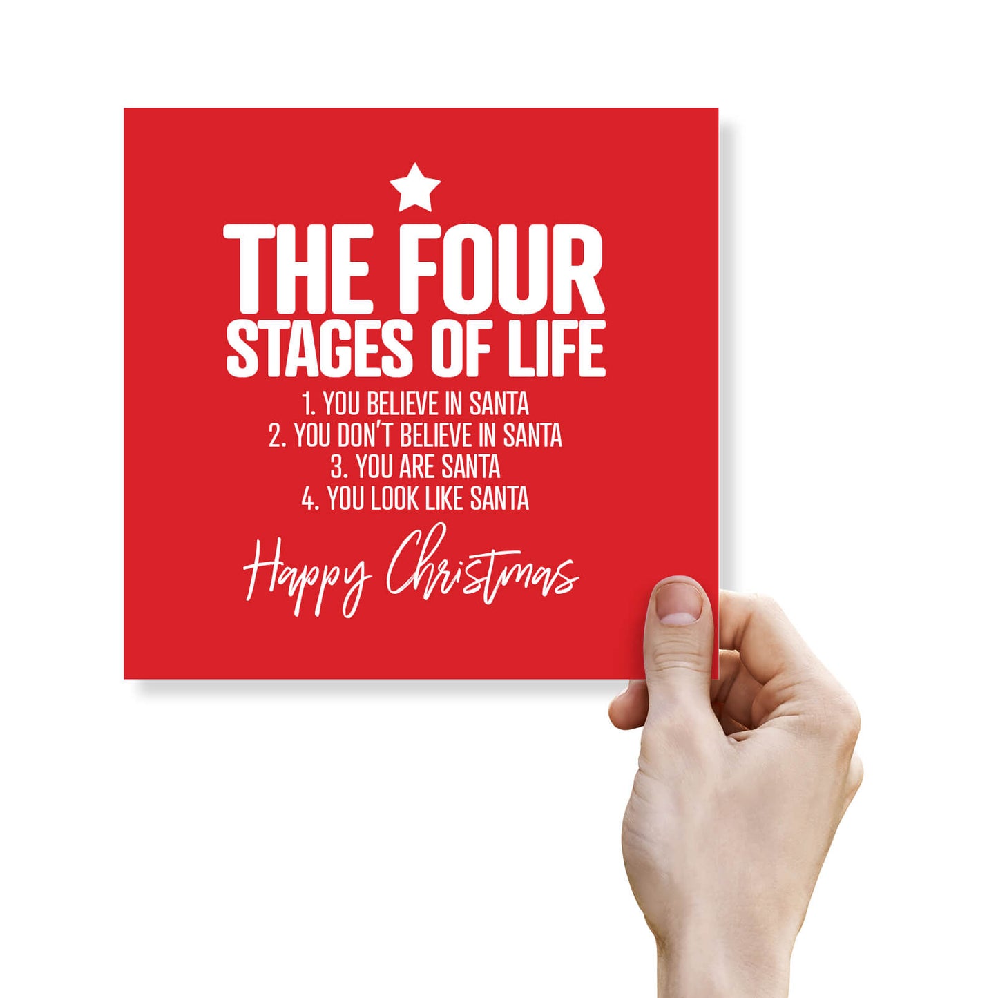 The Four Stages of Life – Santa Christmas Card