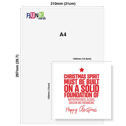 Christmas Spirit Must Be Built on a Solid Foundation...