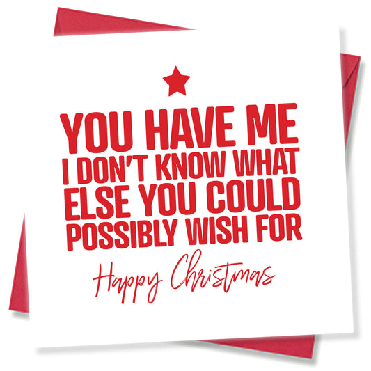 "You Have Me – What Else Could You Wish For?" Christmas Card