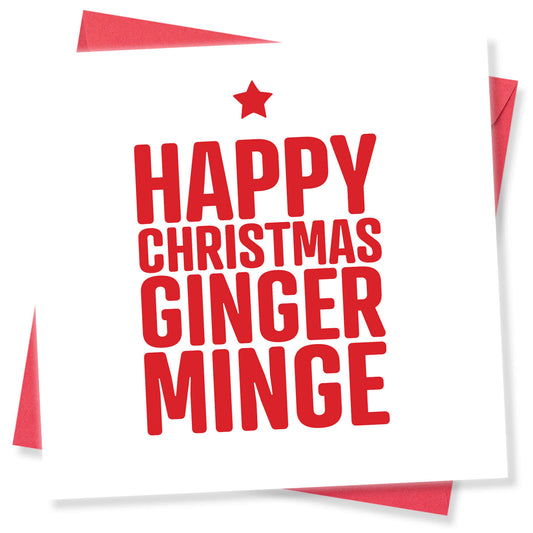 Happy Christmas Ginger Minge Card