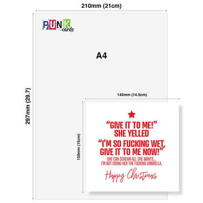"I’m So Fucking Wet – Umbrella" Card