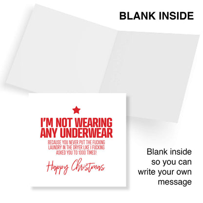 "I’m Not Wearing Any Underwear" Card
