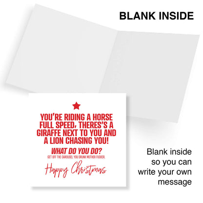 Carousel Chaos Christmas Card