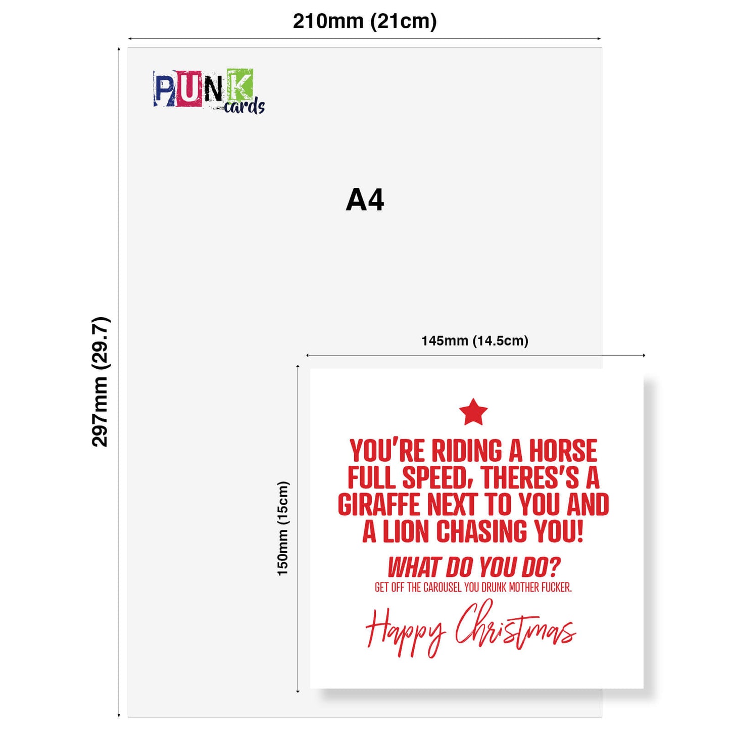 Carousel Chaos Christmas Card