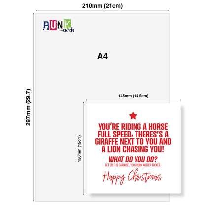 Carousel Chaos Christmas Card