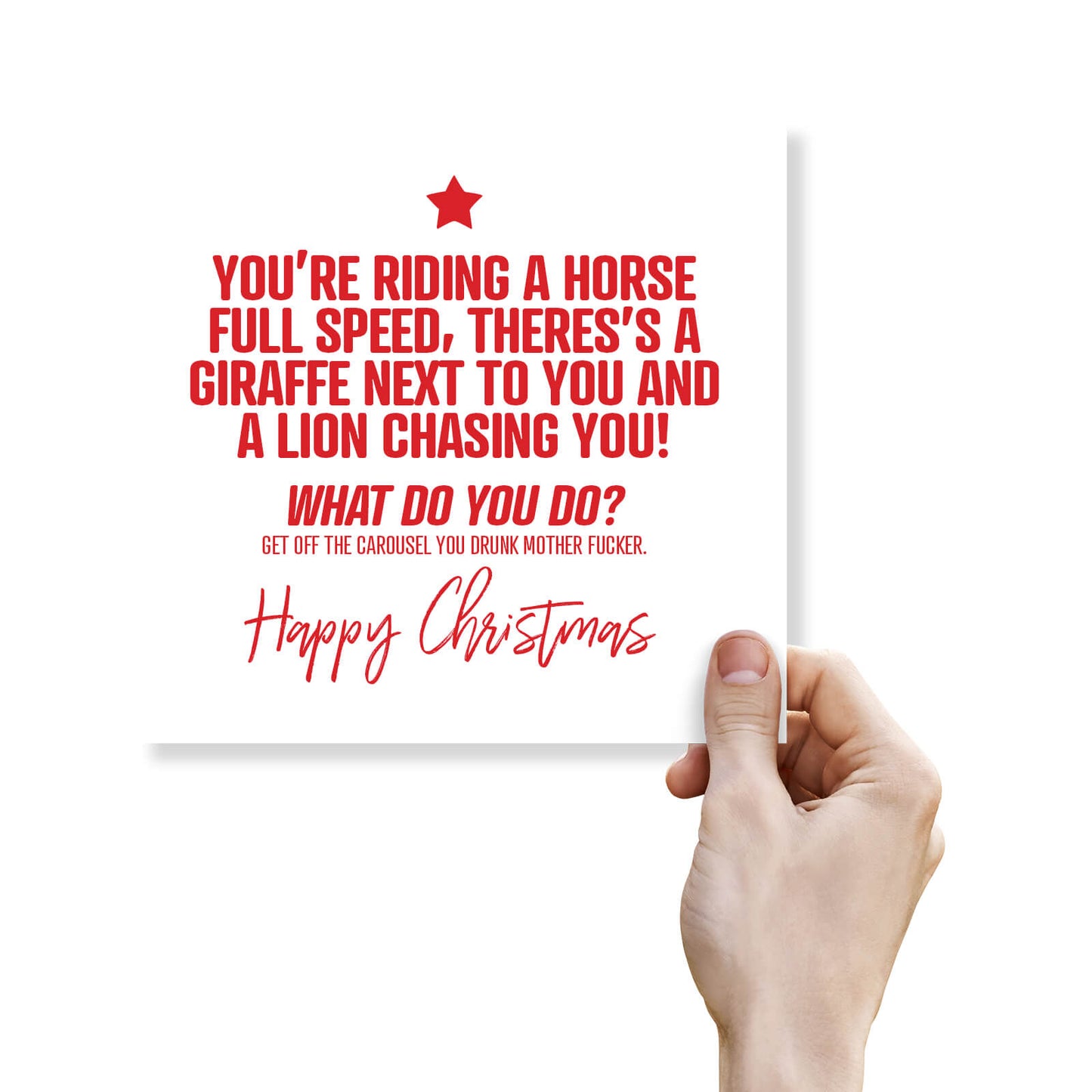 Carousel Chaos Christmas Card